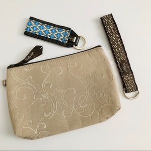Thirty-one Accessory pouch and key ring fobs